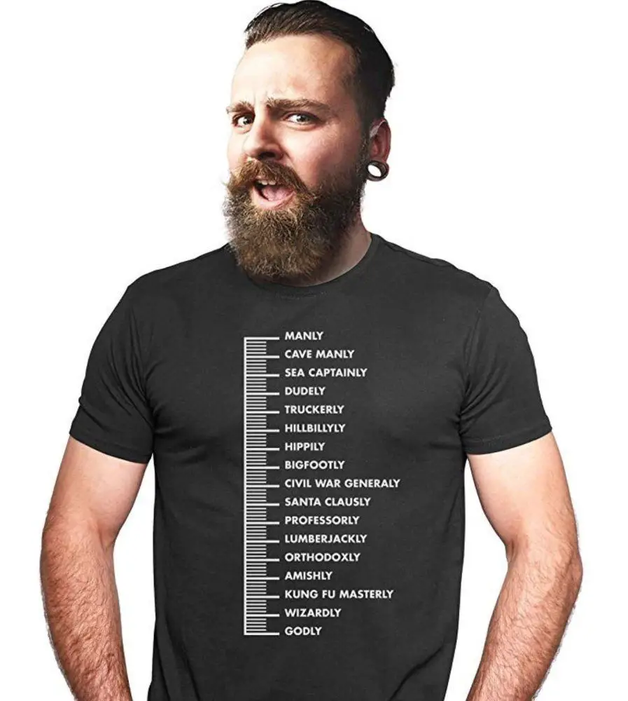 Beard Measuring t shirt