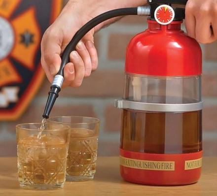 Fire extinguisher cocktail shaker