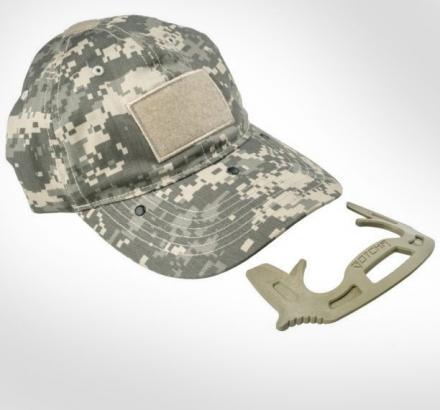 Baseball cap with self defense tool