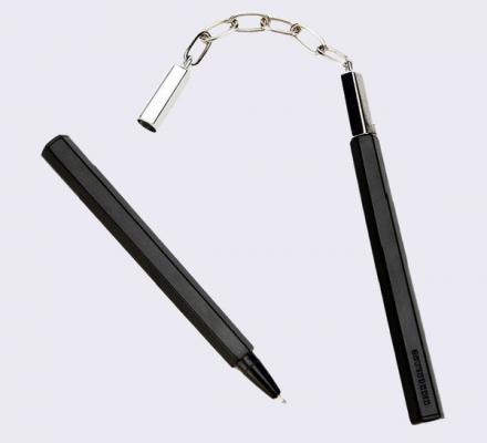 Novelty nunchuck pens
