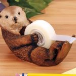 Cute otter tape dispenser