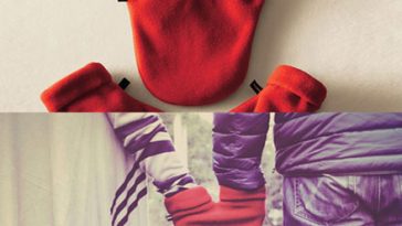 hand holding gloves by smitten mittens