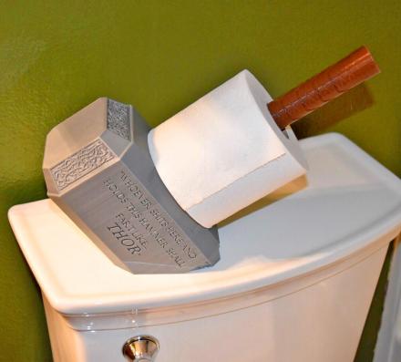 Thor hammer toilet paper holder