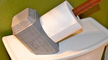 Thor hammer toilet paper holder