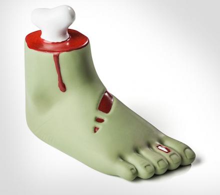 Zombie foot dog toy