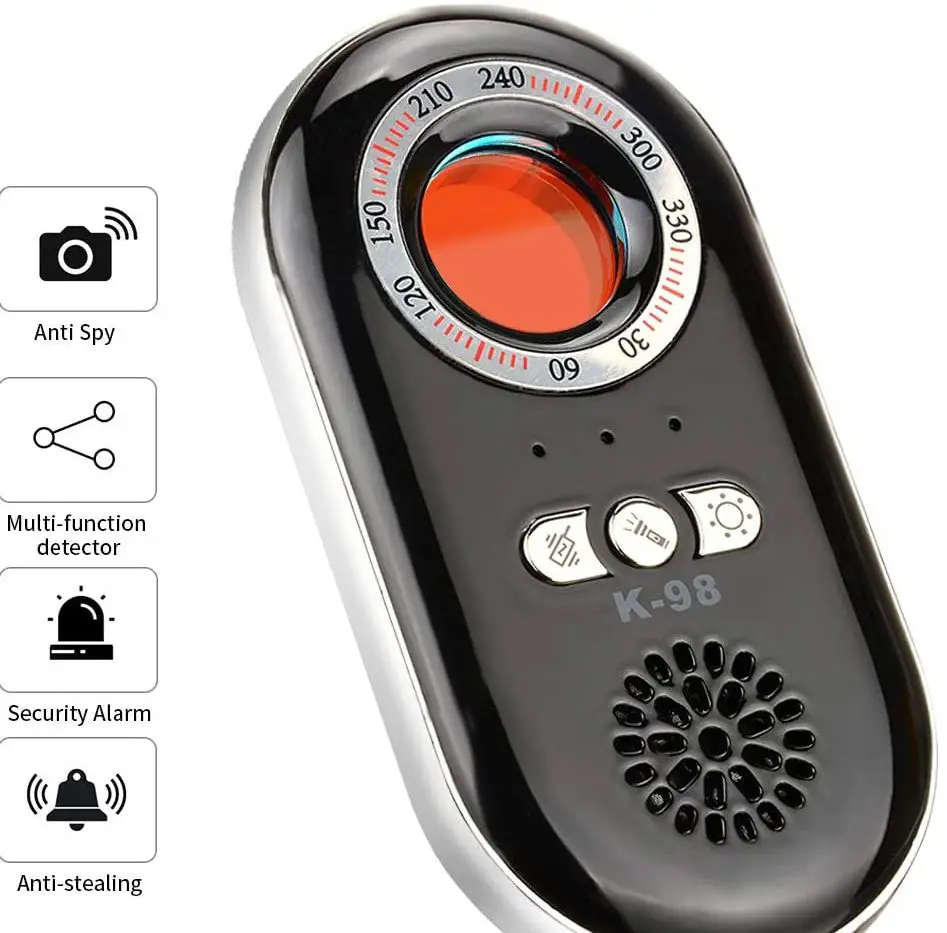 Antispy Camera Detector & Personal Alarm Keychain