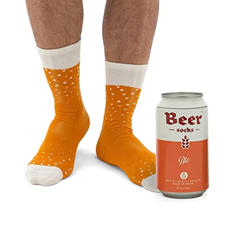 Beer Can Novelty Socks