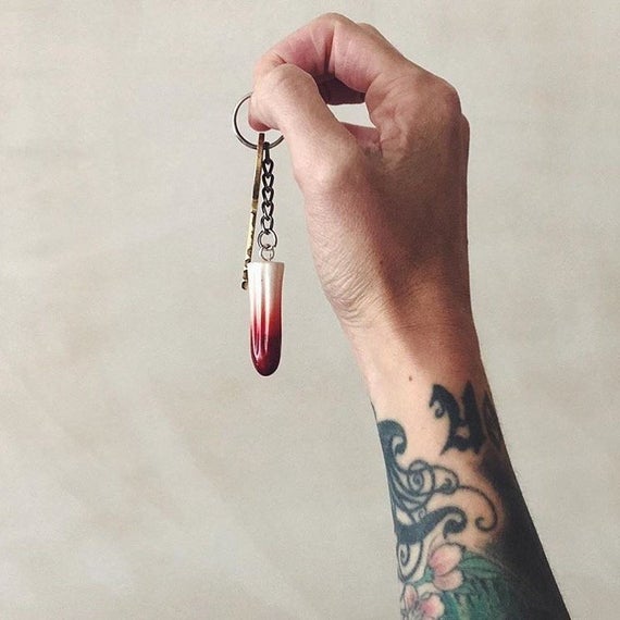 Bloody Tampon Keychain