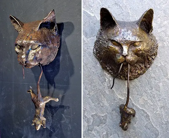 Cat and Mouse Door Knocker