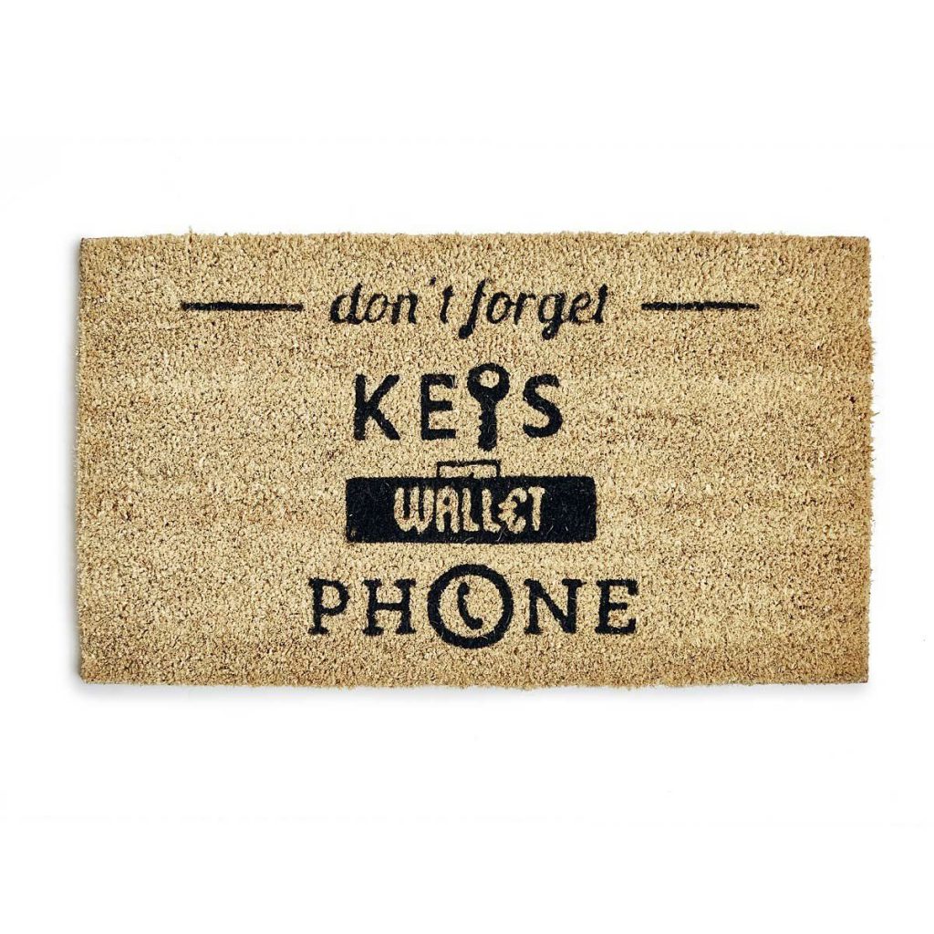Dont Forget Keys Wallet Phone Doormat