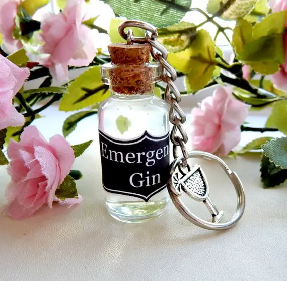 Emergency Gin Miniature Key Ring