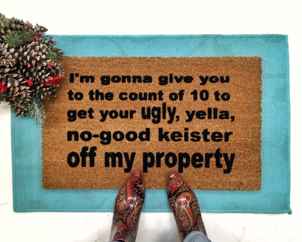 Home Alone Count Of 10 Keister Doormat