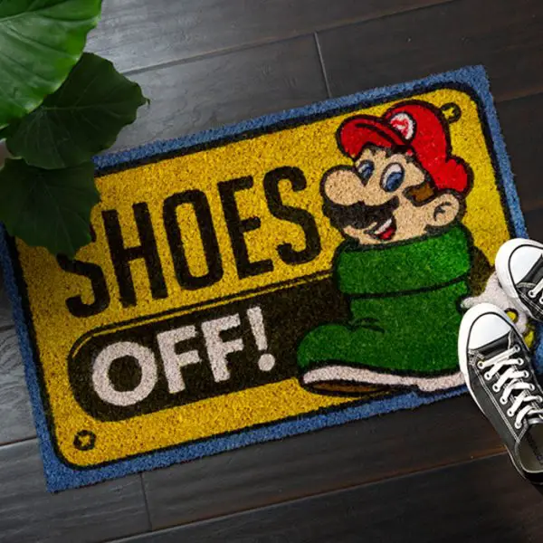 Mario Shoes Off Doormat