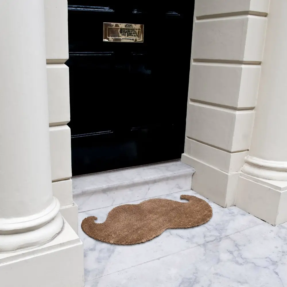 Mustache Shaped Doormat