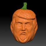 President Trump Pumpkin Mold