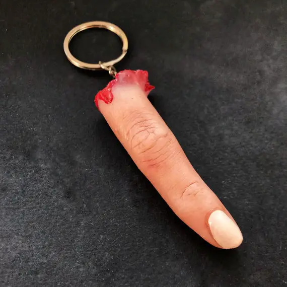 Severed Finger Keychain cool keychains