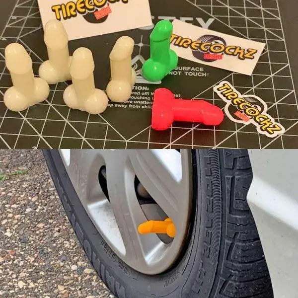 TireCockz Glow Tire Stems Valve Caps