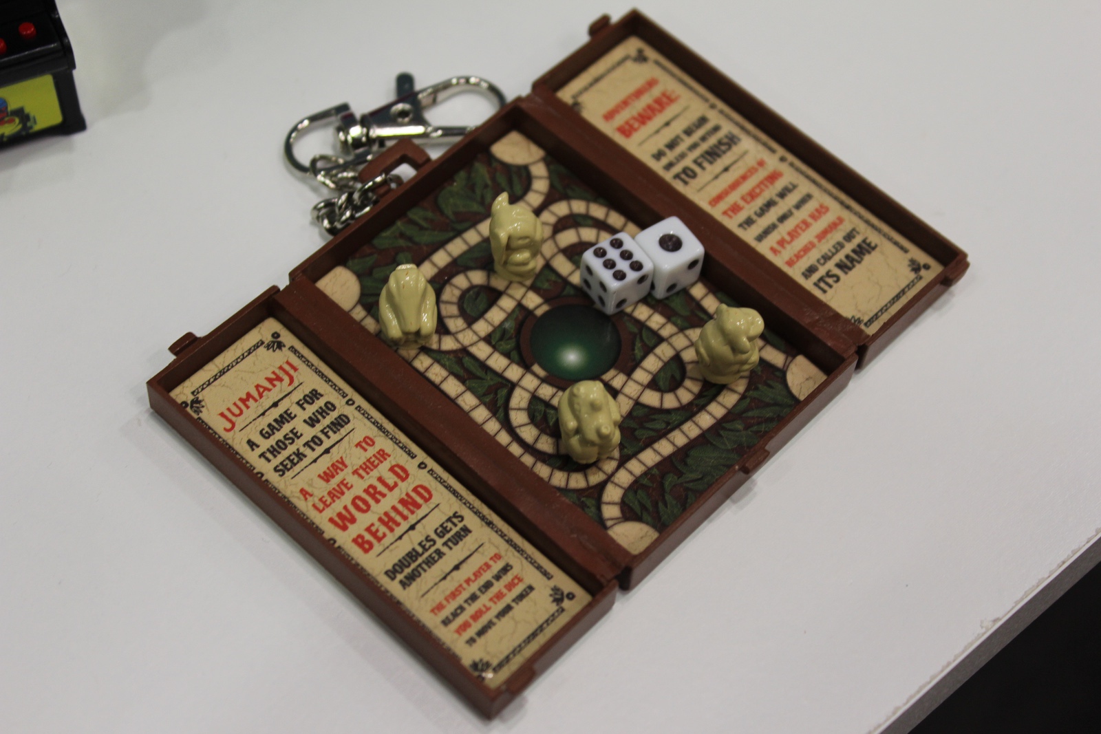 Worlds Coolest Miniature Jumanji Game Keychain cool keychains