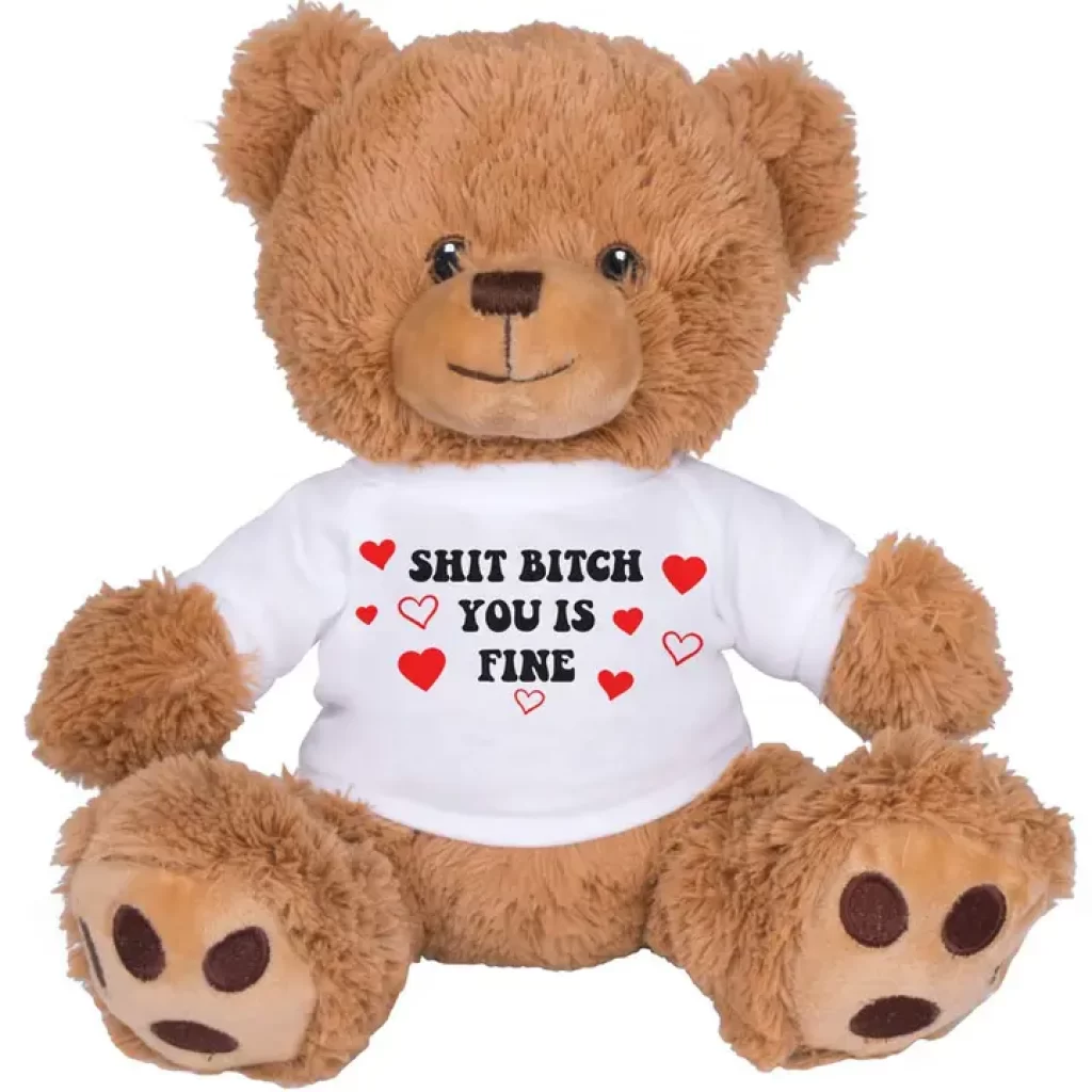 Shit bitch you is fine teddy bear