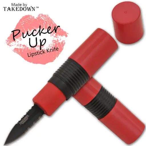 Knife Disguised as Lipstick By Pucker Up