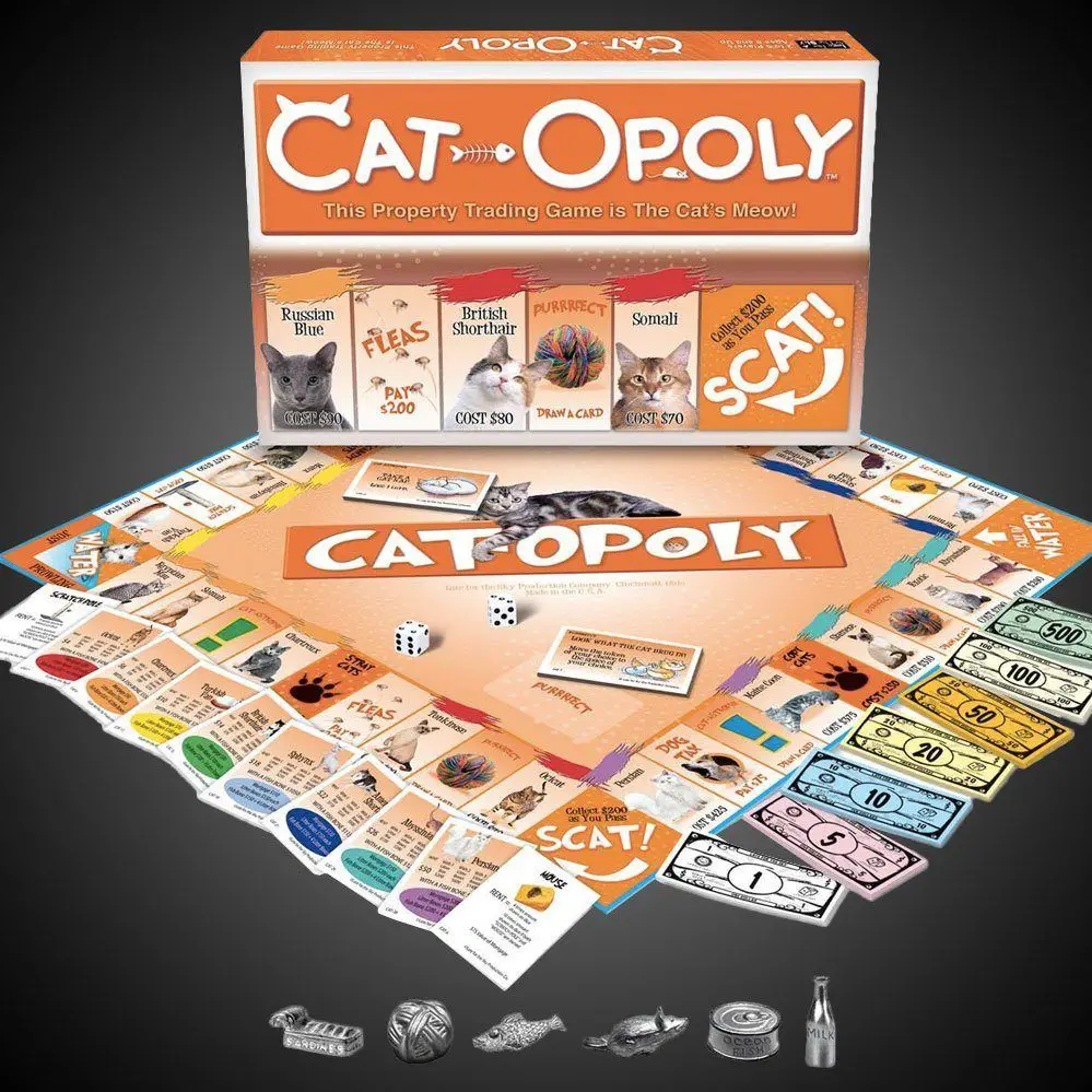Catopoly Monopoly Cat Game- Gift for your cat-obsessed friend