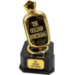 Golden douchebag award trophy