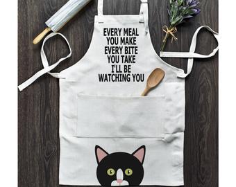 Ill Be Watching You Cat Apron