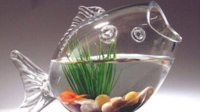 Fish Shaped Fish Bowl Vase