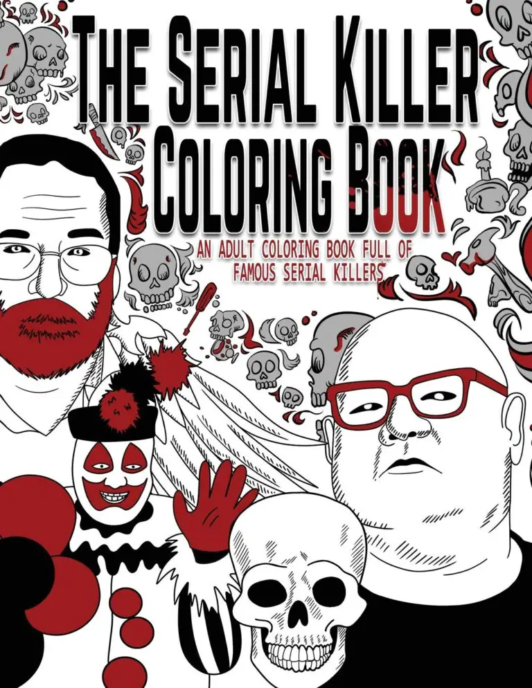 Serial killer coloring book for adults