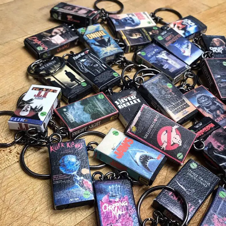 Mini VHS Keychain Movies