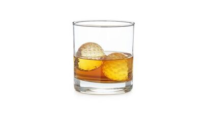 Golf ball whiskey chillers as golfer gift