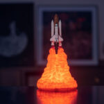 Space shuttle rocket lamp