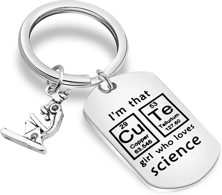 Scientist keychain